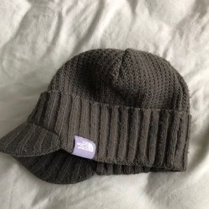 North Face beanie with brim